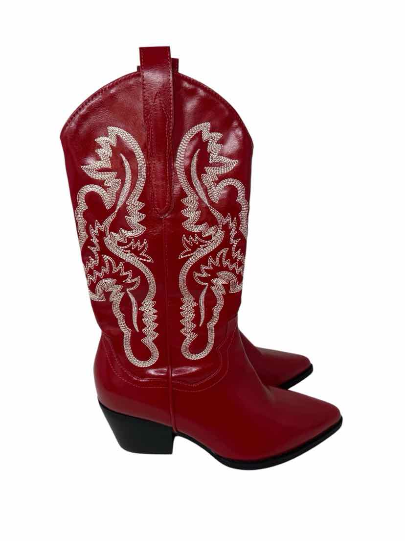 Shoe Size 8 Red Boots