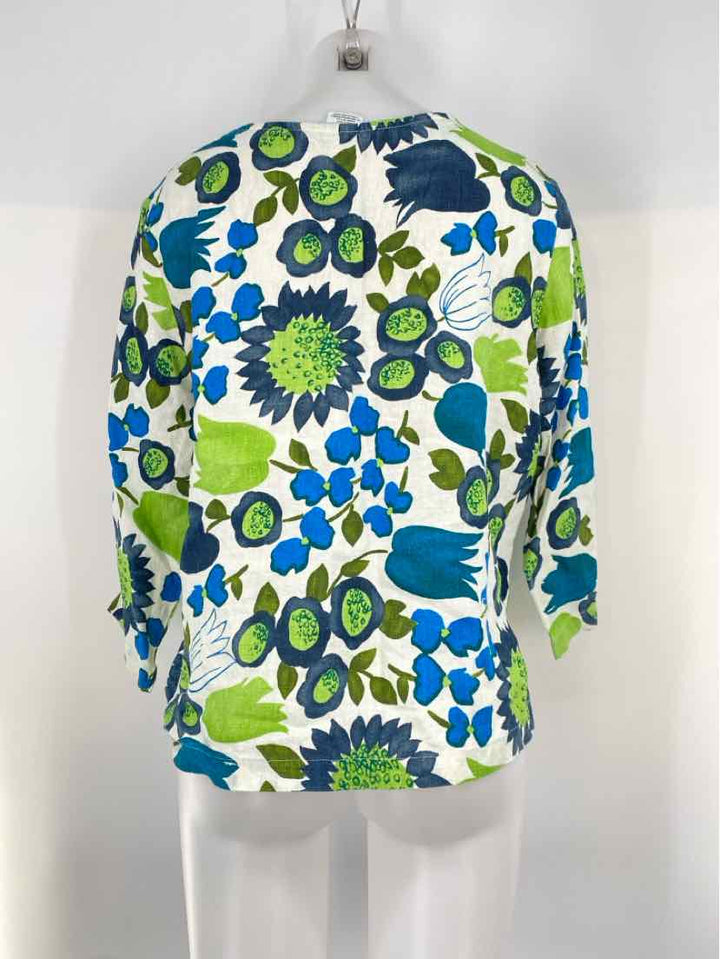 Size L Blue Print Shirt