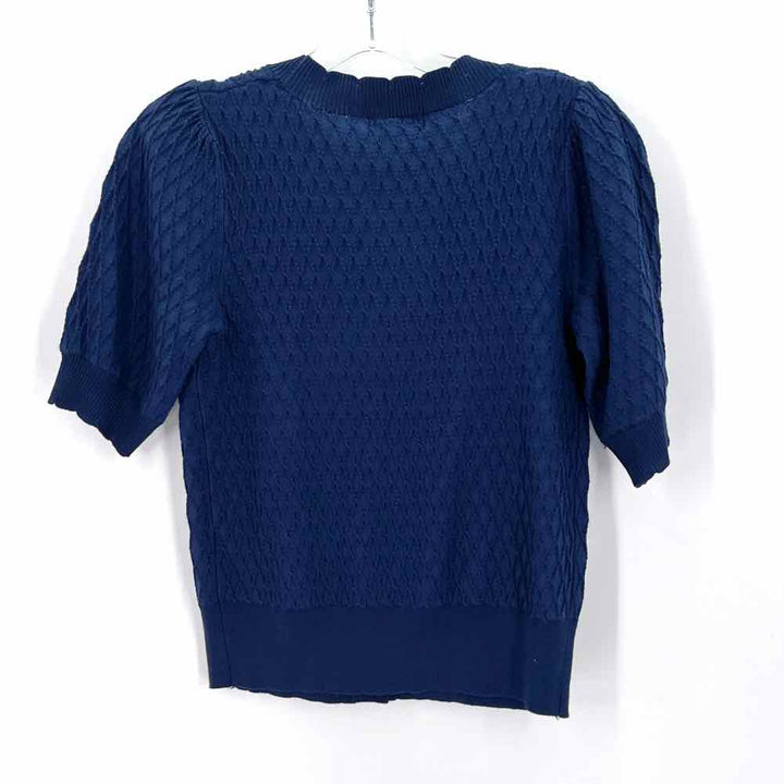 Size XS TAHARI Blue Knit Cardigan