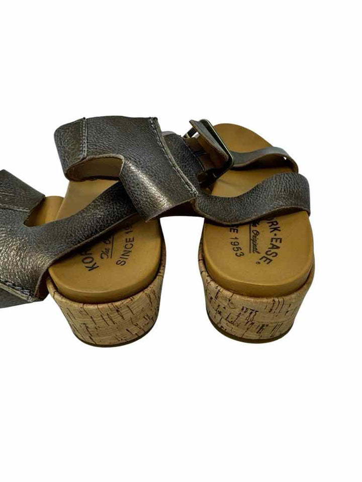 Shoe Size 10 KORK EASE Bronze Leather Sandals