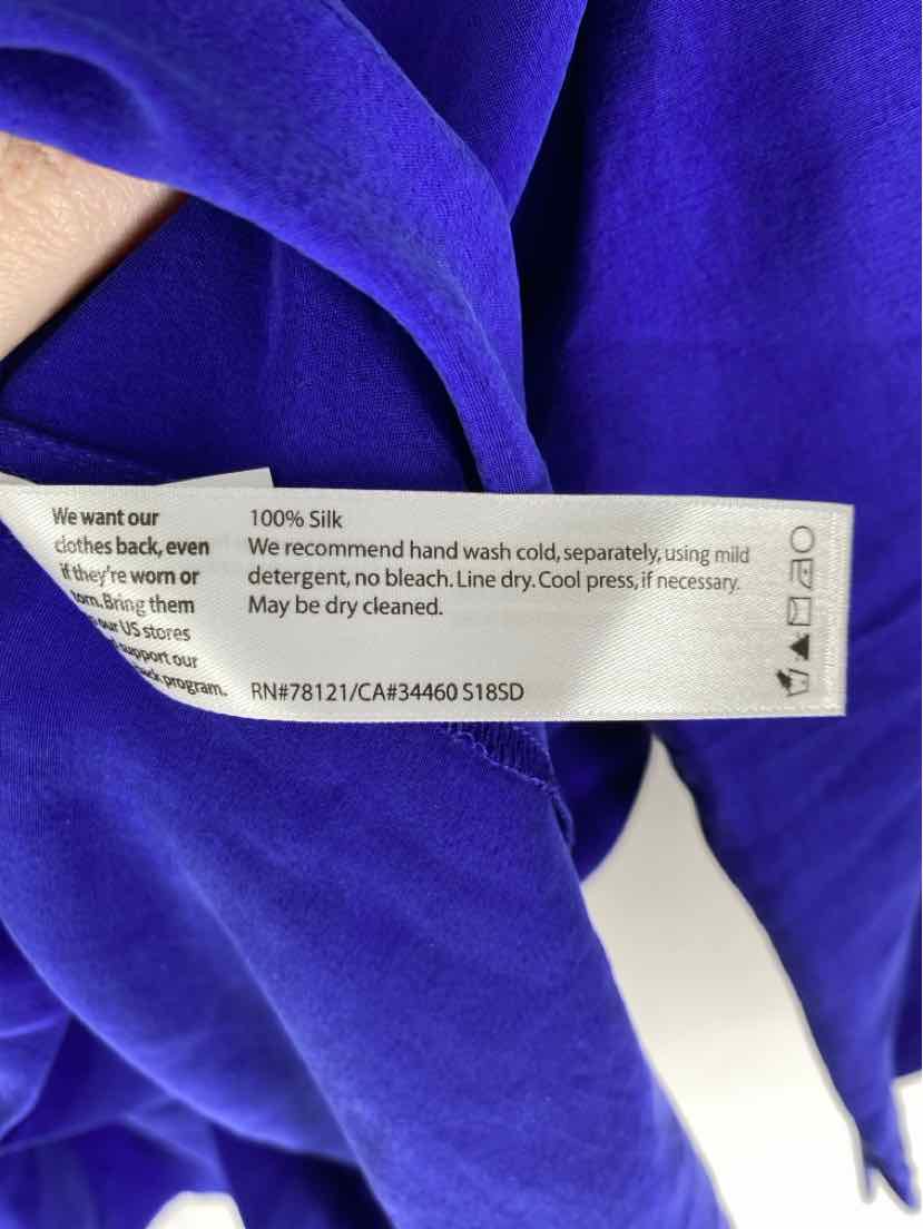 Size 1X Eileen Fisher Purple Silk Shirt