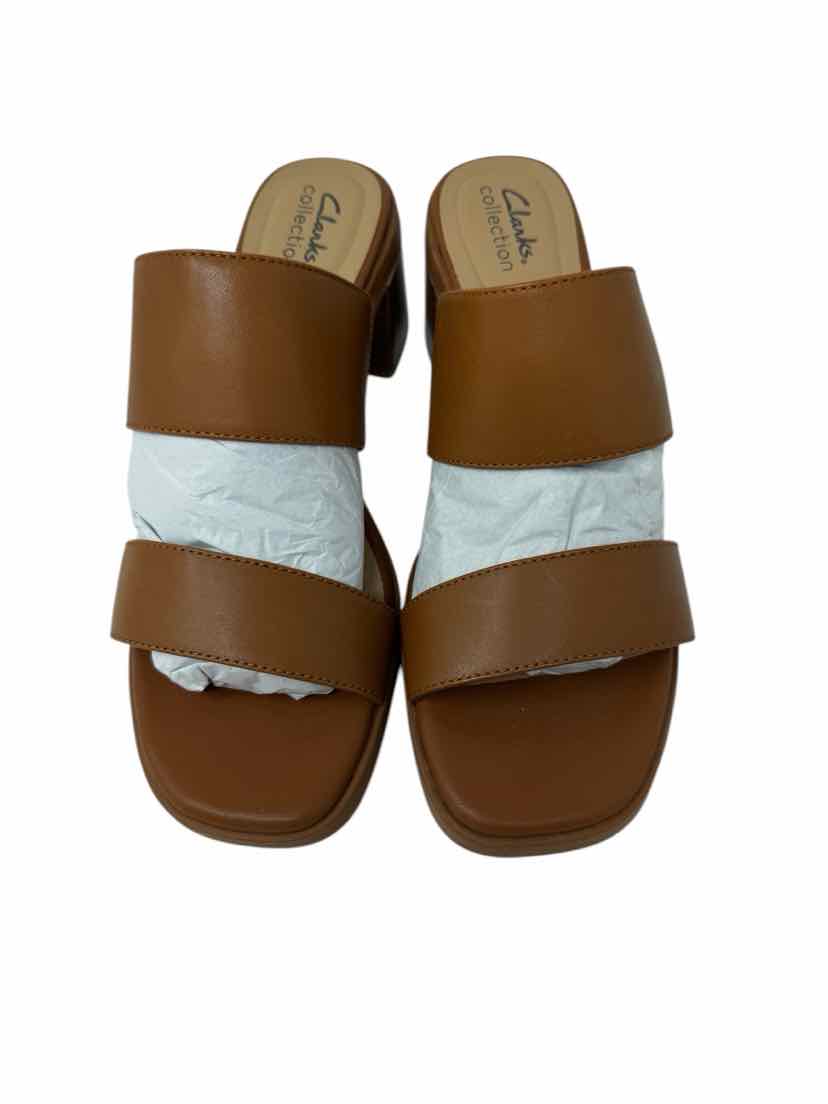 Shoe Size 9.5 CLARKS Tan Leather Sandals