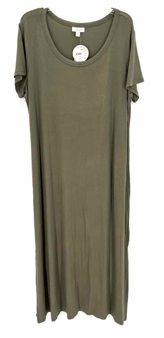 Size 2X Style & Co Olive Dress