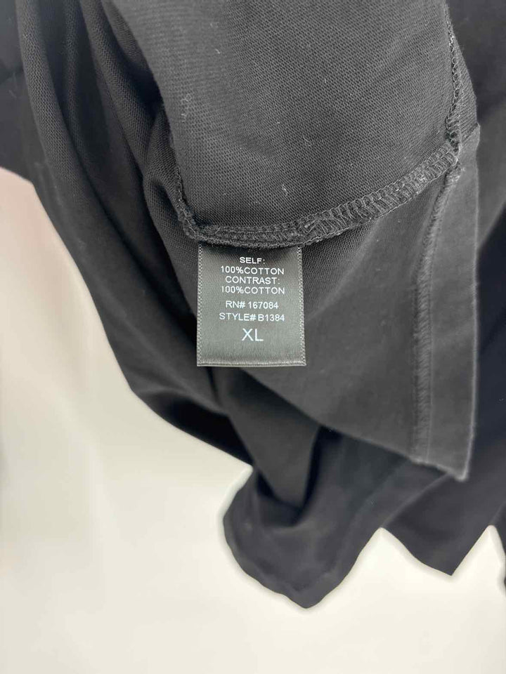 Size XL TUCKERNUCK Black Cotton Shirt