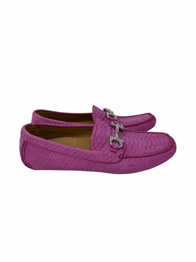 Shoe Size 6 SALVADORE FERRAGAMO Pink Leather Flats