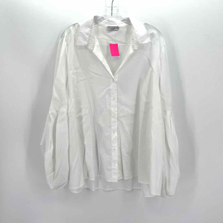Size 3X White Cotton Shirt