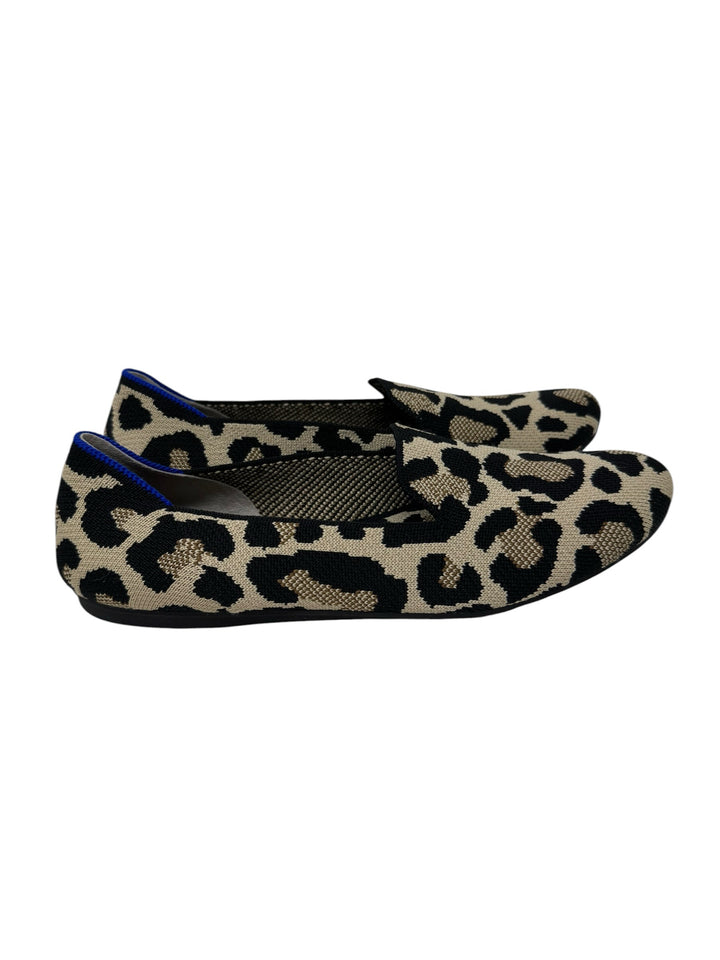 Shoe Size 9.5 ROTHY'S Brown Print Knit Flats