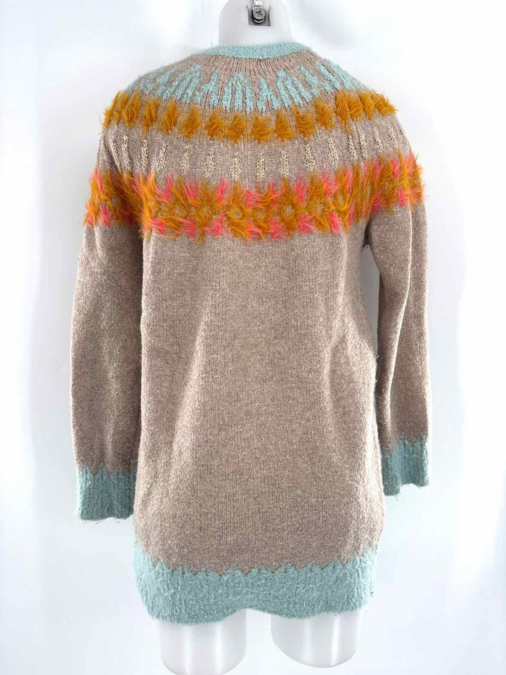 Size S Sleeping in Snow Multi-Color Sweater