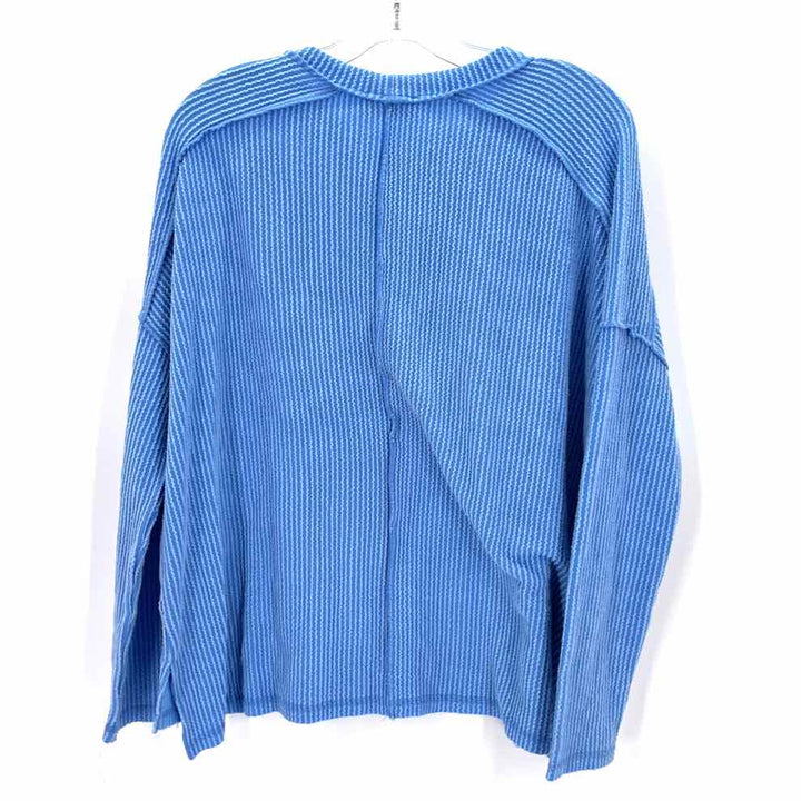 Size S/M ZENANA Blue Cotton Sweater