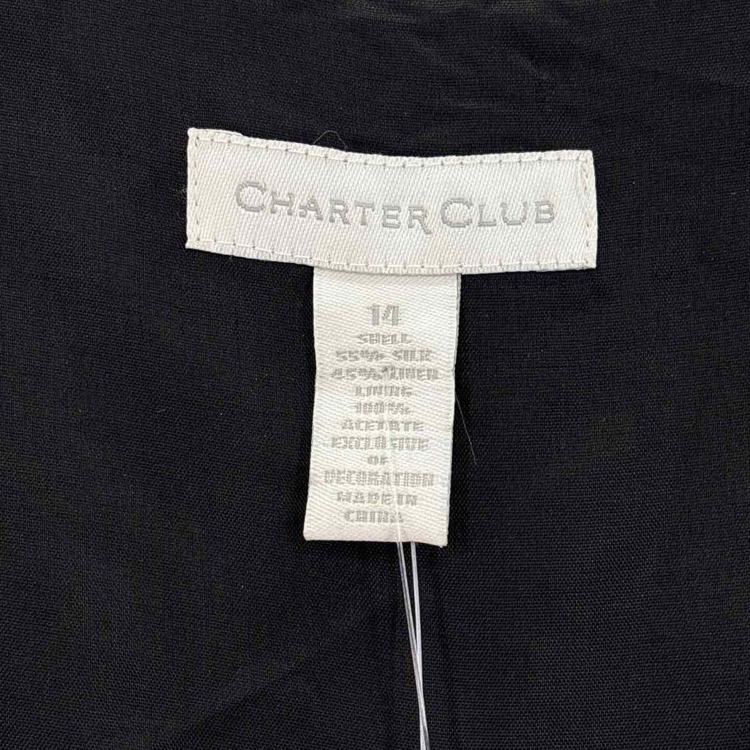 Size 14 CHARTER CLUB Black Dress