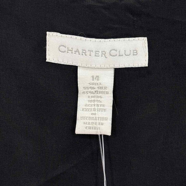Size 14 CHARTER CLUB Black Dress