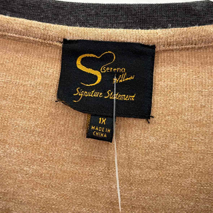 Size 1X Tan Sweater