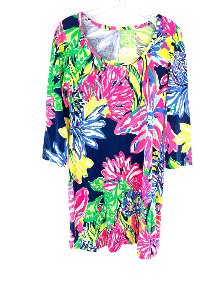 Size M Lilly Pulitzer Blue Print Dress