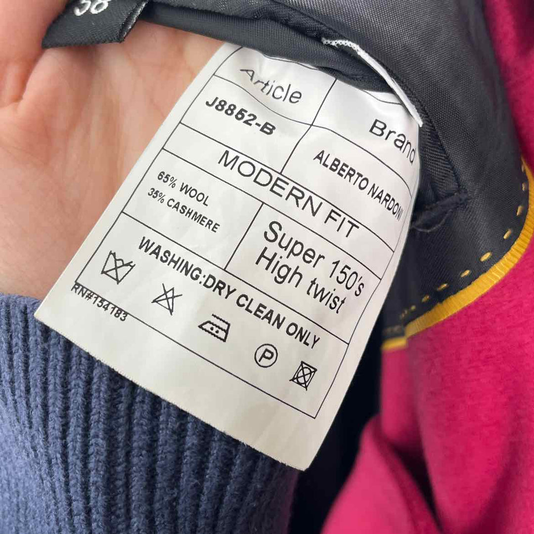 Size 4X Fuschia Wool Cashmere Coat