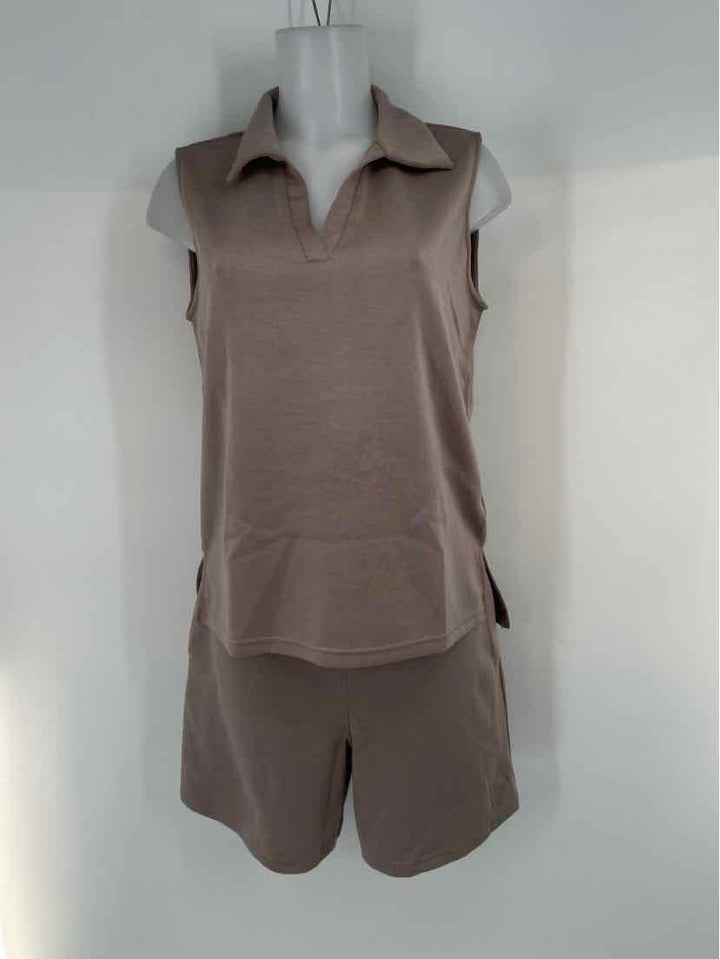 Size M Brown 2 PC Dress