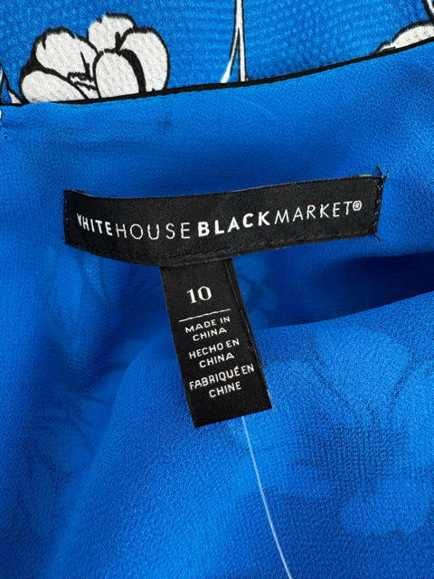 Size 10 White House Black Market Blue Dress