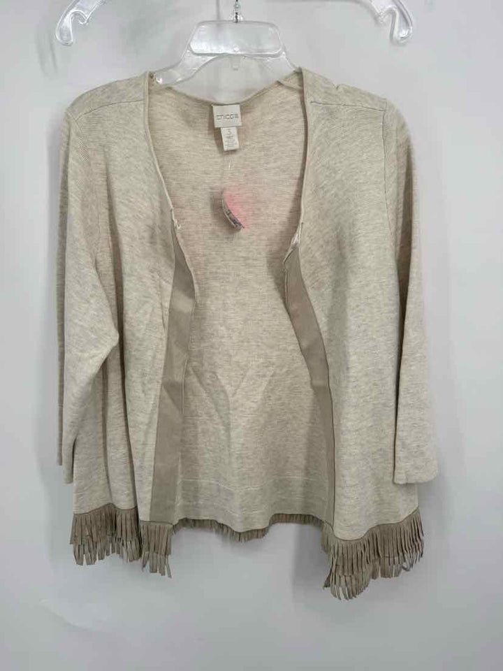 Size XL Chico's Tan Cardigan