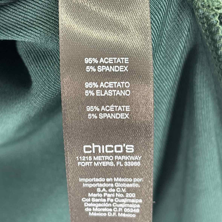 Size L Chico's Green Shirt