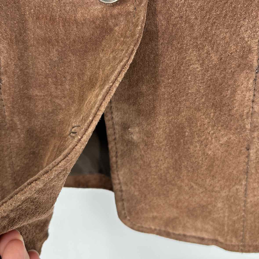 Size M Brown Leather Jacket