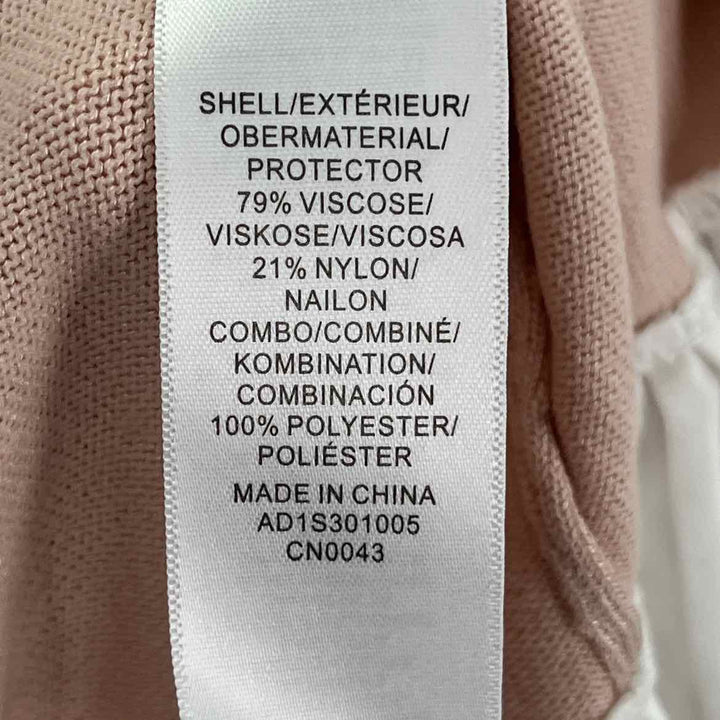 Size L Adrianna Papell Blush Knit Sweater