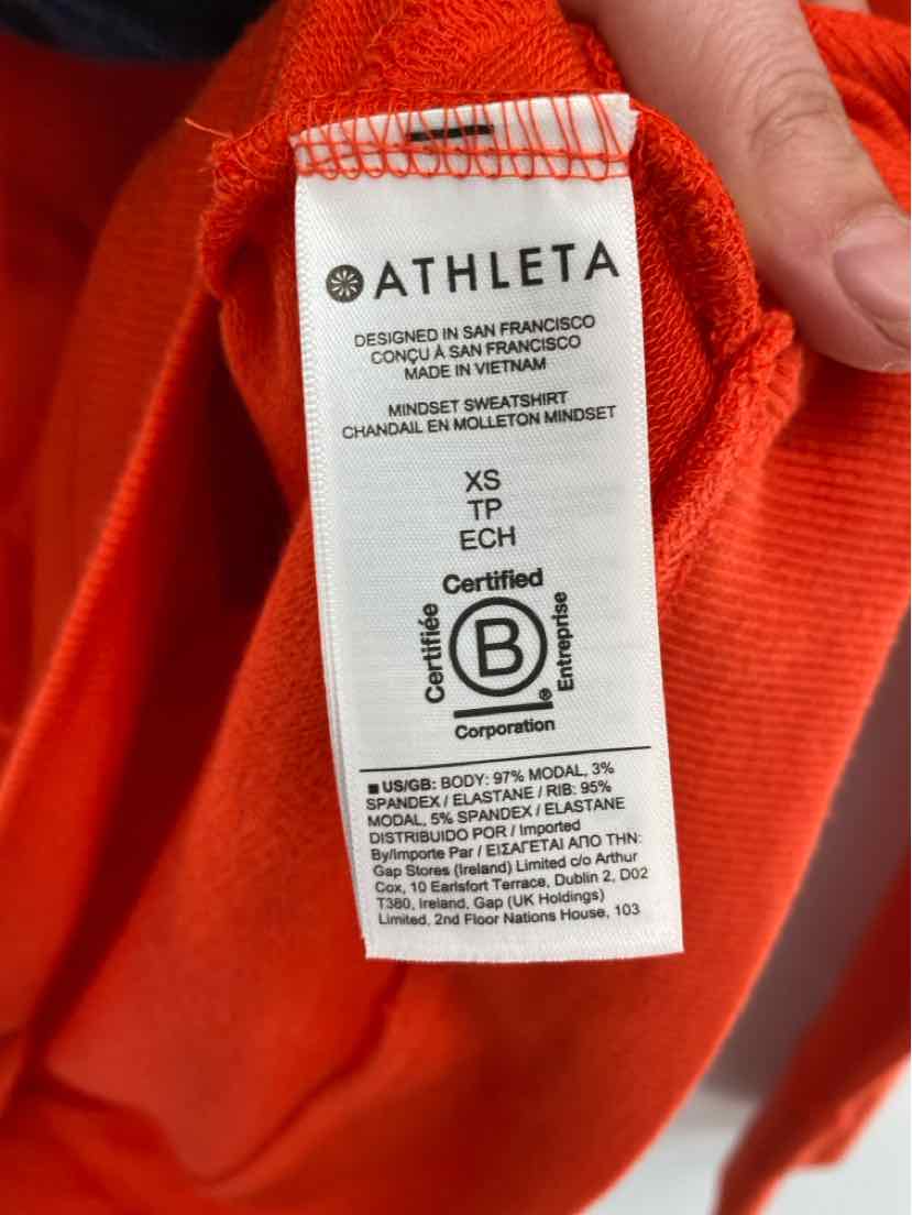Size XS Athleta Orange Shirt
