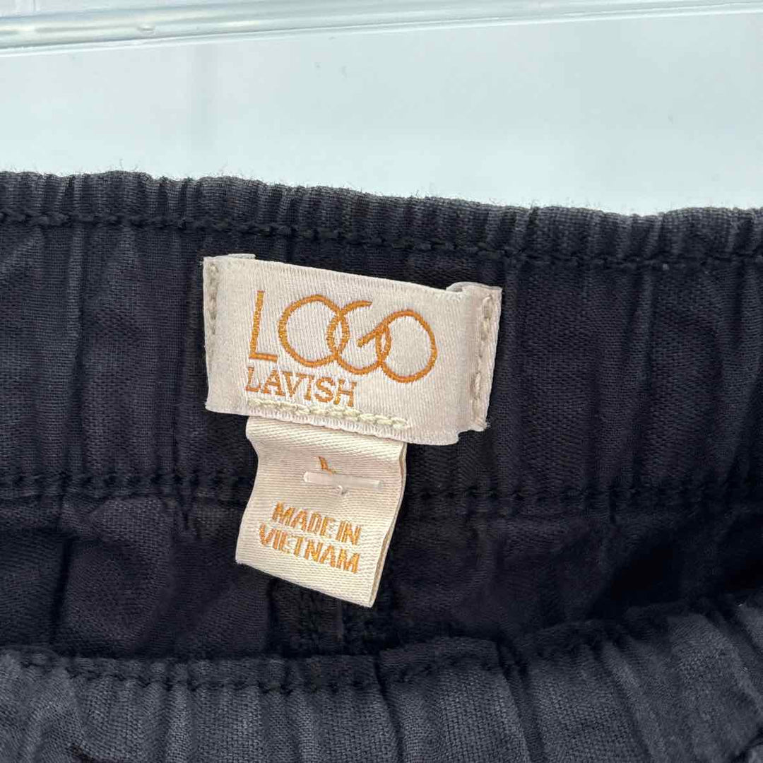 Size L LOGO Black Pants