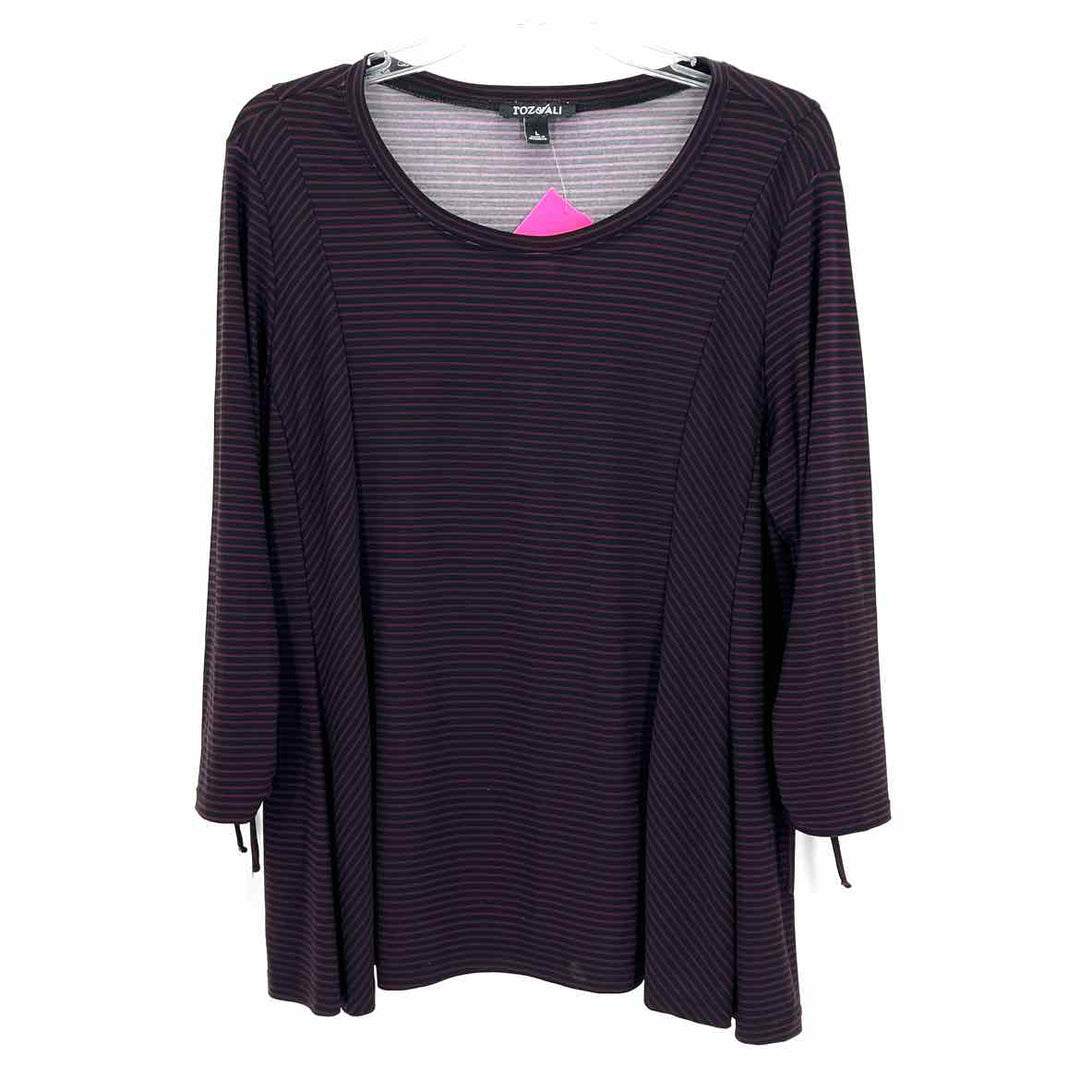 Size L Roz & Ali Purple Shirt