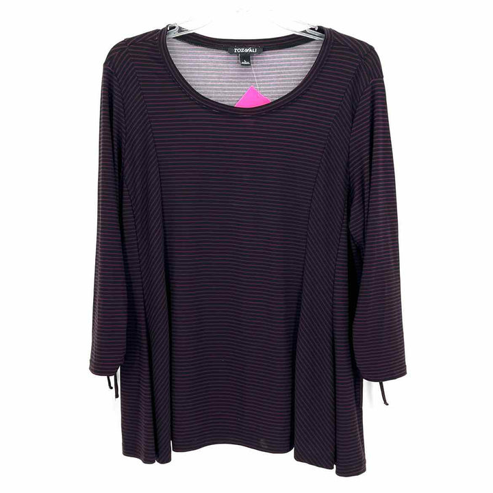Size L Roz & Ali Purple Shirt
