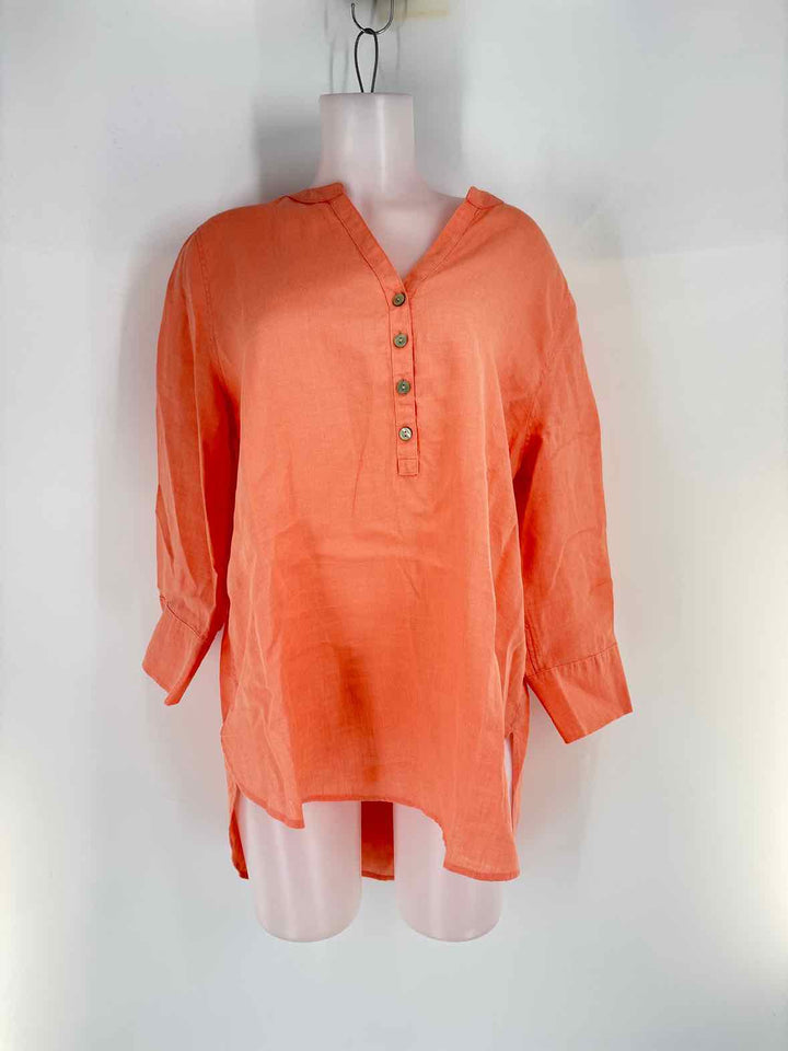 Size 12 Chico's Orange Shirt