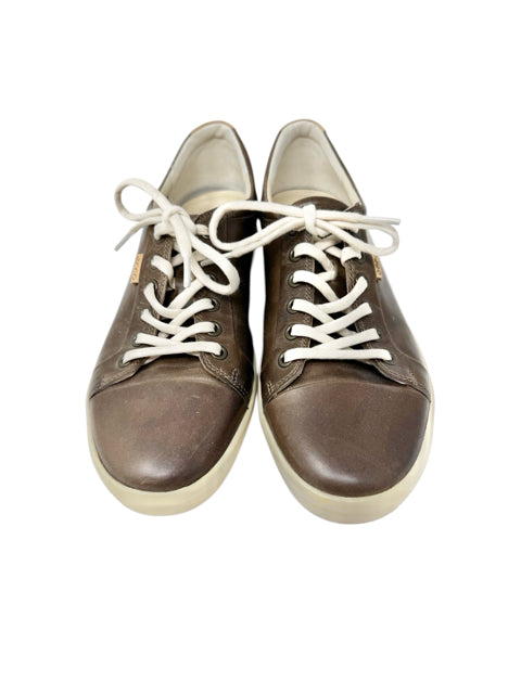 Shoe Size 40 ECCO Brown Leather Sneakers