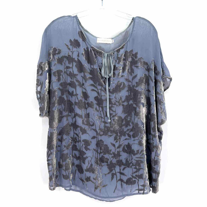 Size M Blue Velour Shirt