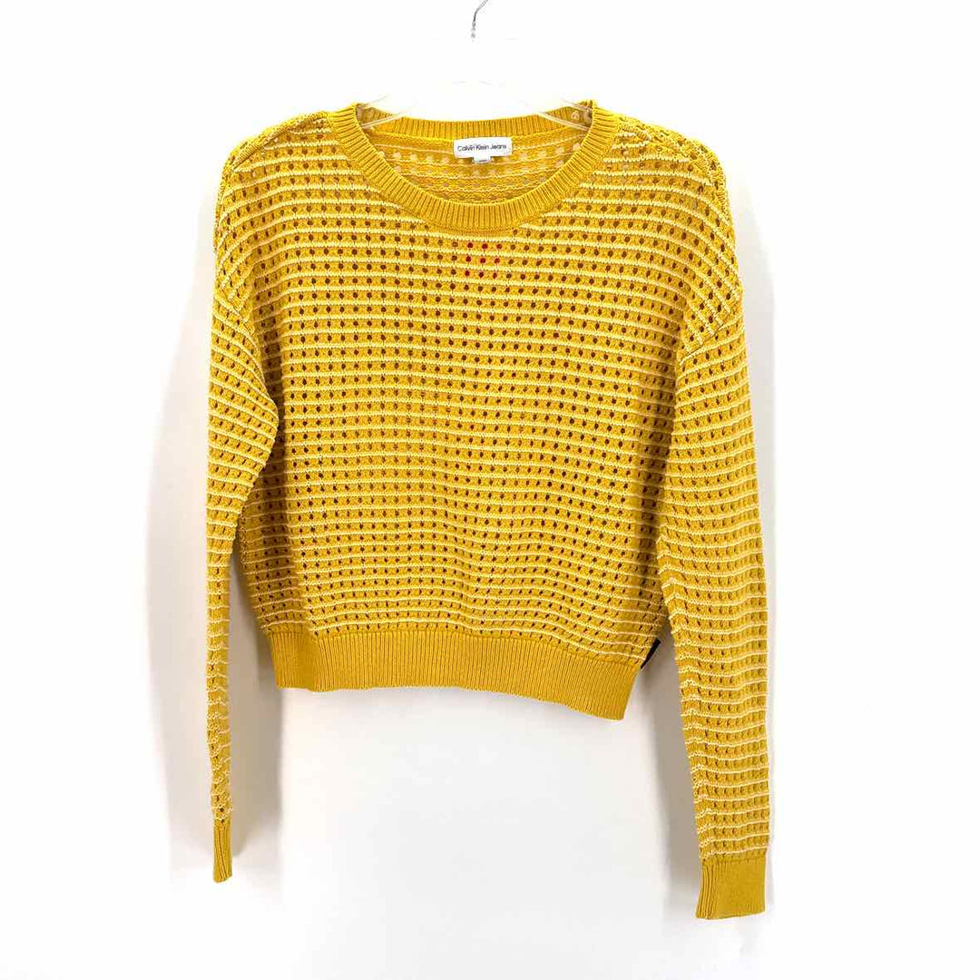 Size S Calvin Klein Yellow Sweater