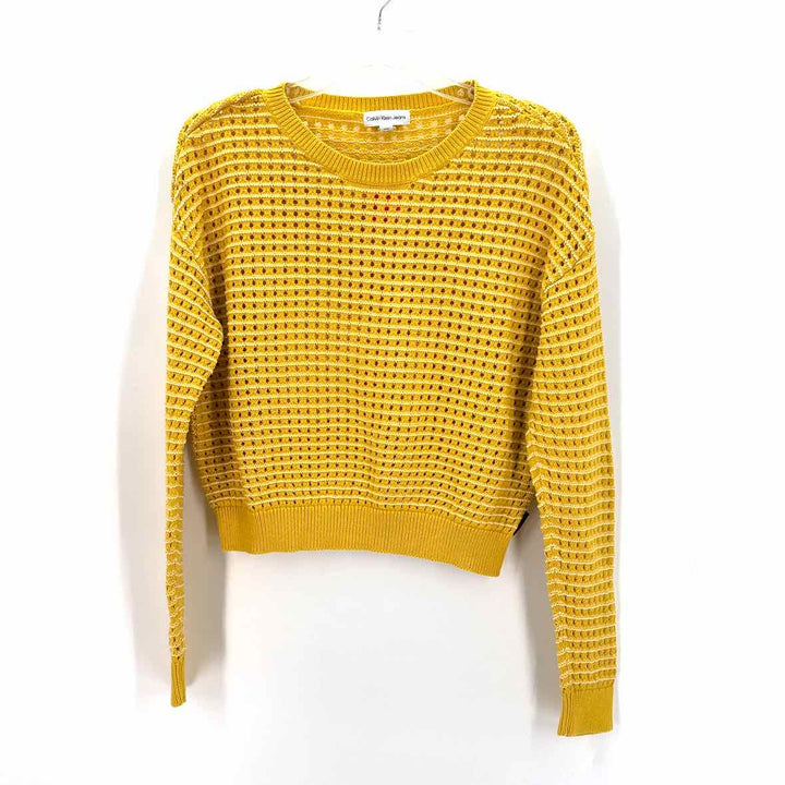 Size S Calvin Klein Yellow Sweater