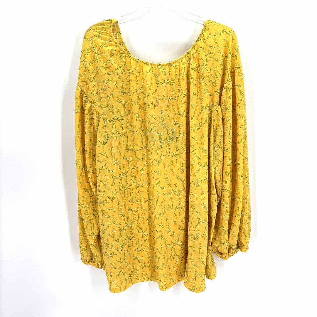 Size 3X AVA & VIV Yellow Shirt