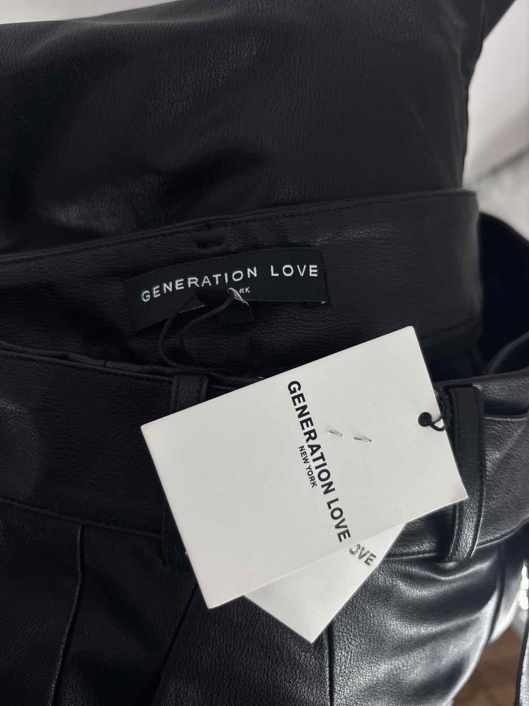 Size S GENERATIONAL LOVE Black Leather Pants