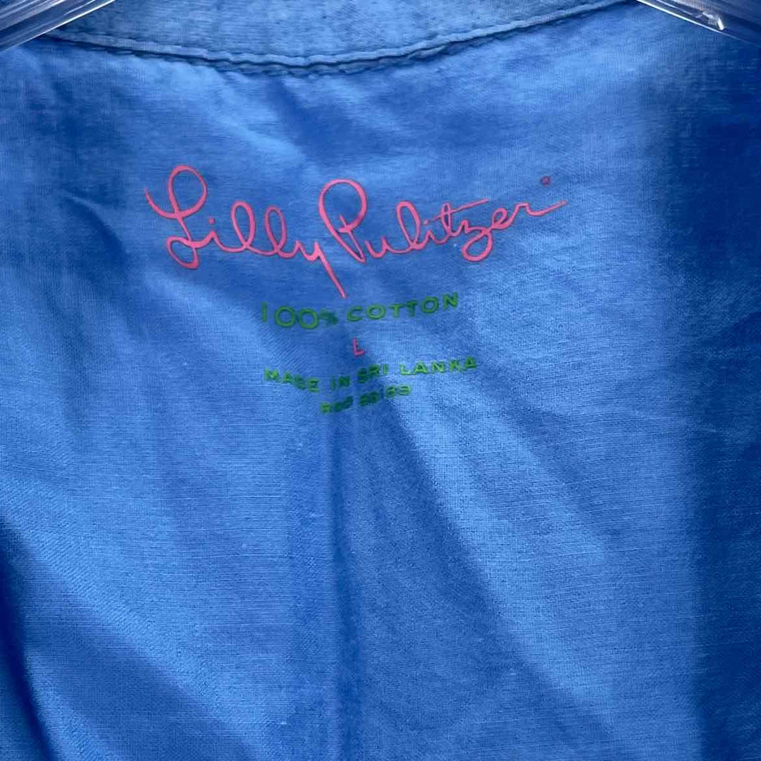 Size L Lilly Pulitzer Blue Shirt
