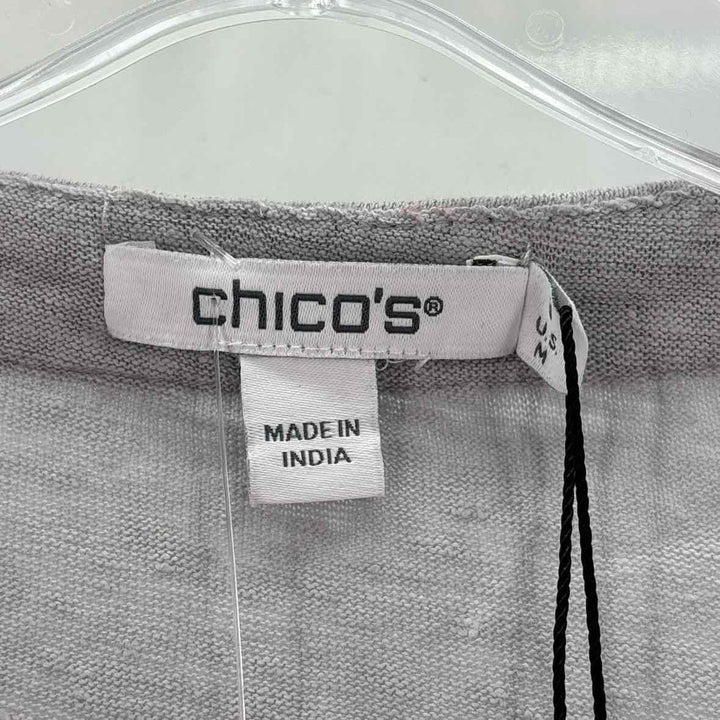 Size M Chico's Gray Linen Shirt