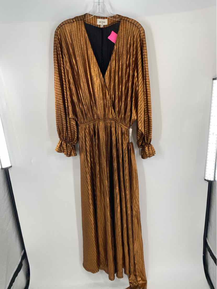 Size M AURA Gold Dress