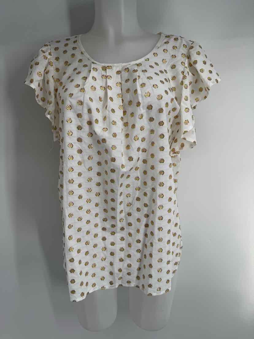 Size M Anthropologie Gold Shirt