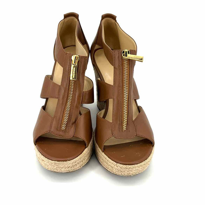 Shoe Size 8.5 Michael Kors Brown Leather Sandals