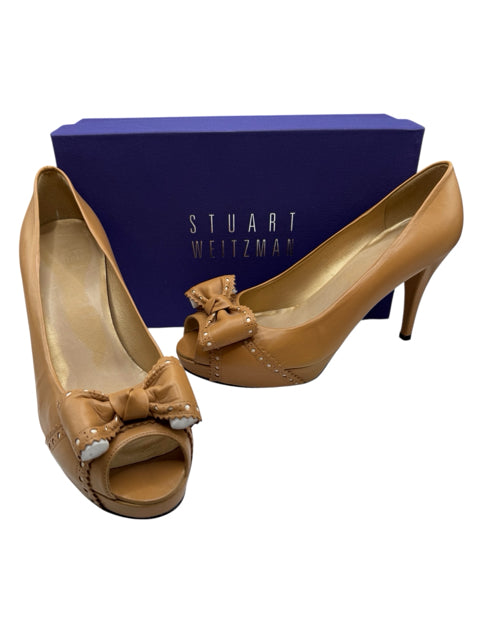Shoe Size 9.5 Stuart Weitzman Brown Pumps