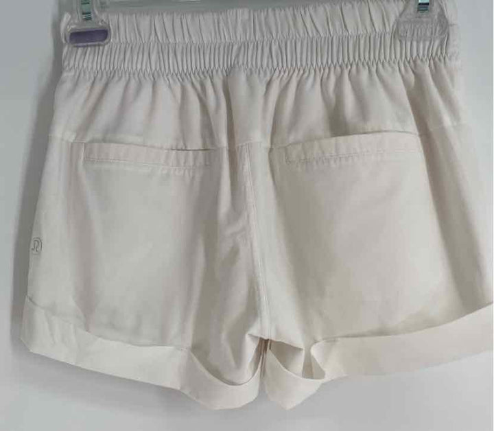 Size 2 Lululemon White Shorts