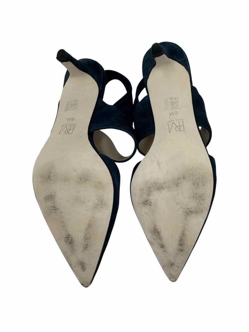 Shoe Size 6 PELLE MODE Navy Suede Pumps