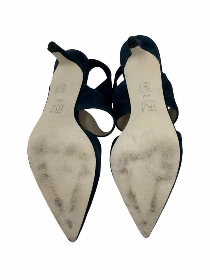 Shoe Size 6 PELLE MODE Navy Suede Pumps