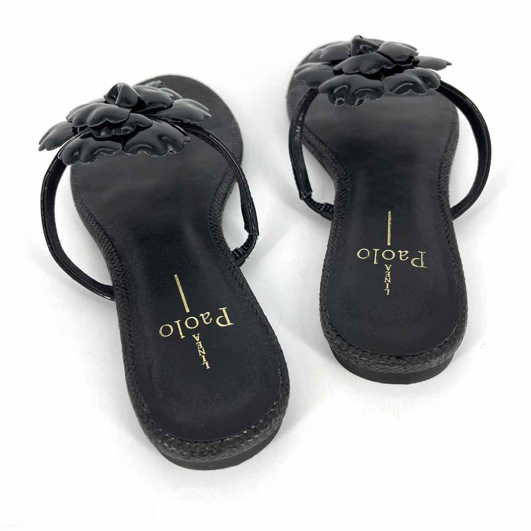 Shoe Size 7.5 PAOLO Black Sandals