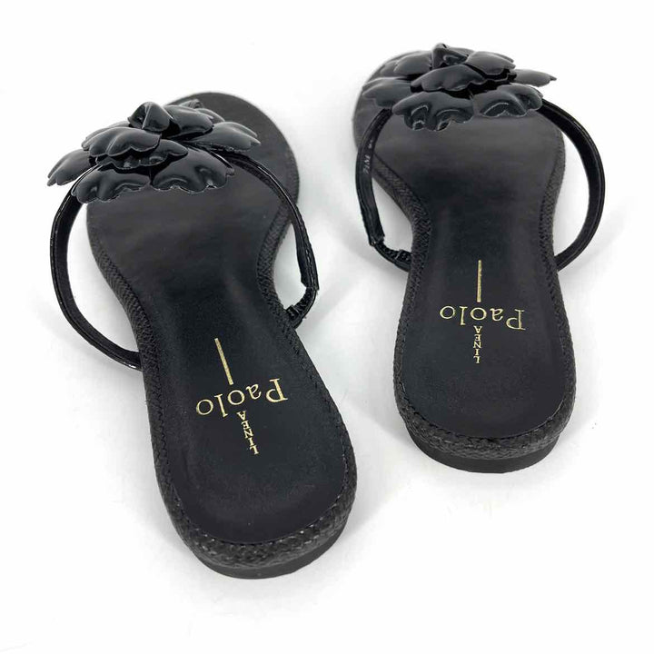 Shoe Size 7.5 PAOLO Black Sandals