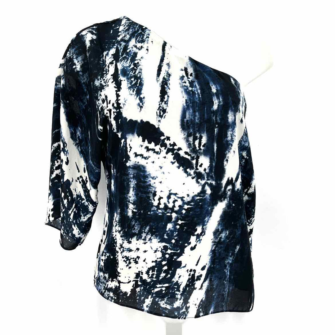 Size XS ASHER Blue Print Shirt