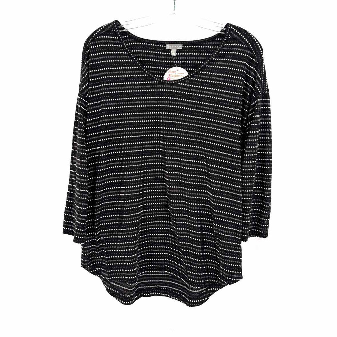 Size L Talbots Black Shirt