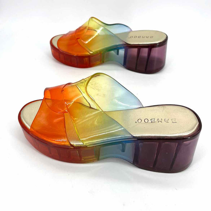 Shoe Size 6 BAMBOO Multi-Color Sandals