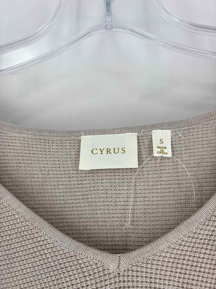 Size S CYRUS Tan Knit 2 PC Dress